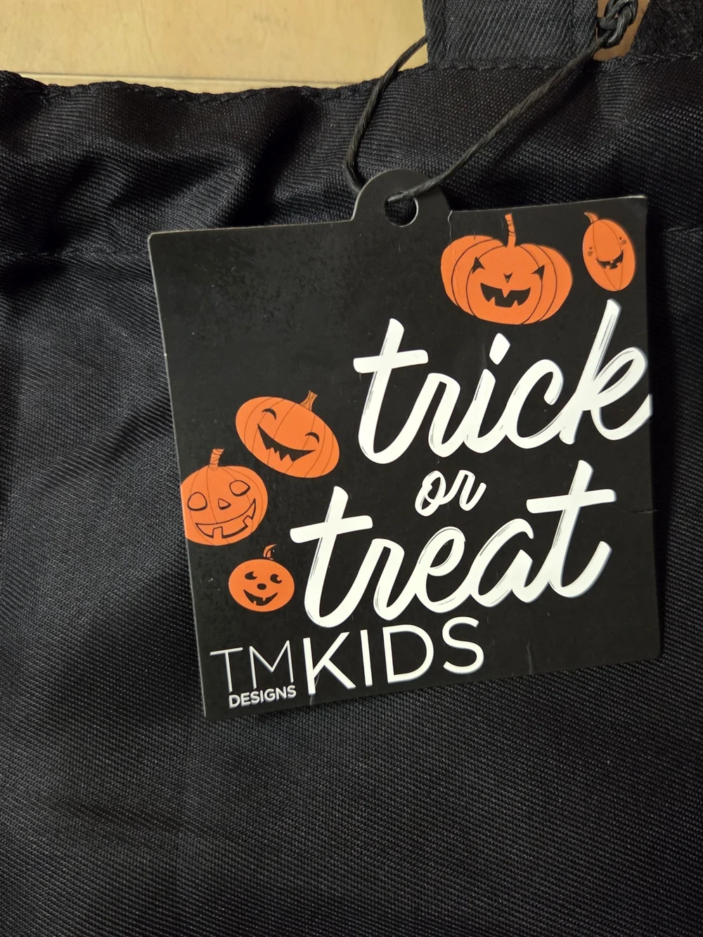 Taylor Madison Kids Reversible Black Cat Halloween Trick-or-Treat Bag. #0300